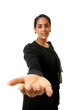 indian woman offering help