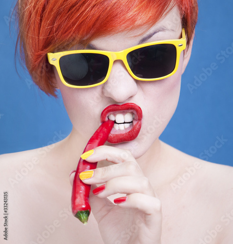 Photo: Red hot chili girl Red hot chili girl