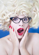 Photo: Pretty girl with funny hair Pretty girl with funny hair
