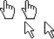 Cursor Hand und Pfeil