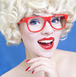 Portrait of a cheerful woman