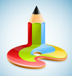pencil symbol of visual art pencil symbol of visual art
