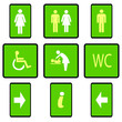 Vector illustration toilette sign