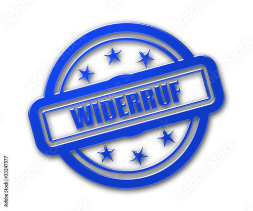 Illustration: Sternen Stempel blau rel WIDERRUF Sternen Stempel blau rel WIDERRUF