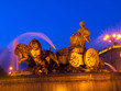 La Cibeles Fountain By Night, Madrid La Cibeles Fountain By Night, Madrid