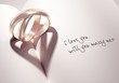 Photo en ligne au meilleur prix heartshadow with rings - i love you - will you marry me