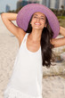 Photo: Beautiful Young Woman on South Beach Beautiful Young Woman on South Beach