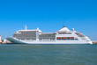 The big tourist liner in a port The big tourist liner in a port