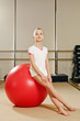 gymnast girl on the ball