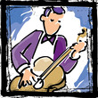 Cartoon musician Cartoon musician