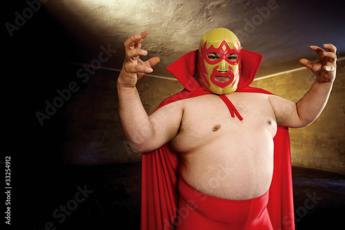 Photo: Luchador posing Luchador posing