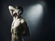 Naked athlete