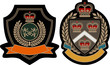 decorative royal emblem badge decorative royal emblem badge