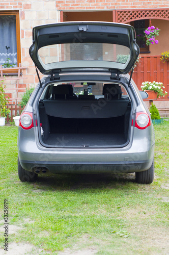 Photo: Empty trunk of the car Empty trunk of the car