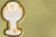 first communion chalice background