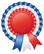 French cockade. Rosette ribbon.