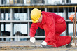 construction worker making reinforcement