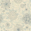 Floral seamless pattern for retro wallpapers Floral seamless pattern for retro wallpapers
