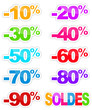 Soldes pourcentage