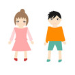 怒る男の子と女の子