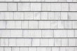 Whitewashed shingle siding