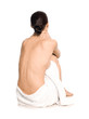 Frau mit Handtuch