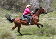 Foto: female horse rider female horse rider