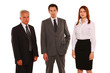 businessman and businesswoman standing