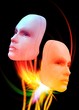 Female android heads