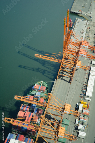 Photo: Ship at Dock - Aerial Ship at Dock - Aerial