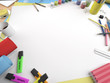 white canvas copy space closeup