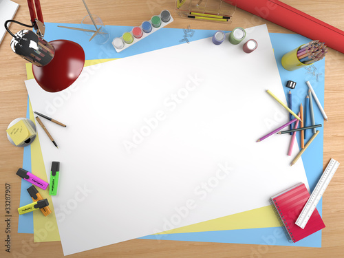 Photo: white canvas copy space white canvas copy space