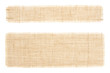 Set of sackcloth tags. Burlap. Canva Set of sackcloth tags. Burlap. Canva