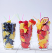 Summer fruit smoothies