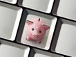 Tastatur Sparschwein - Geld sparen im Internet