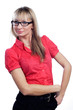 Portrait of sexy young woman with glasses Portrait of sexy young woman with glasses