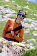 Happy backpacker