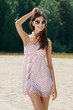 Young woman in summer dress Young woman in summer dress