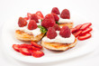 Pancakes with strawberries and cream Pancakes with strawberries and cream