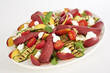 aubergine and strawberry salad