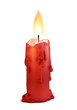 burning candle isolated over white burning candle isolated over white