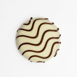 White chocolate covered biscuit