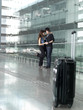 Asian Chinese couple first time flying Asian Chinese couple first time flying