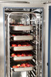 stuffed peppers in an industrial convection oven stuffed peppers in an industrial convection oven