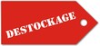 étiquette destockage