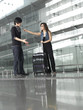 Asian Chinese couple fighting at the airport Asian Chinese couple fighting at the airport