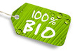 100% BIO schild