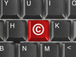 Computer keyboard with Copyright symbol Computer keyboard with Copyright symbol