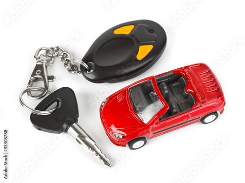 Photo: Toy car and keys Toy car and keys