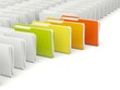 Colored folders isolated on white Colored folders isolated on white